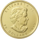 Maple Leaf 1 2oz Gold 2013 - Back