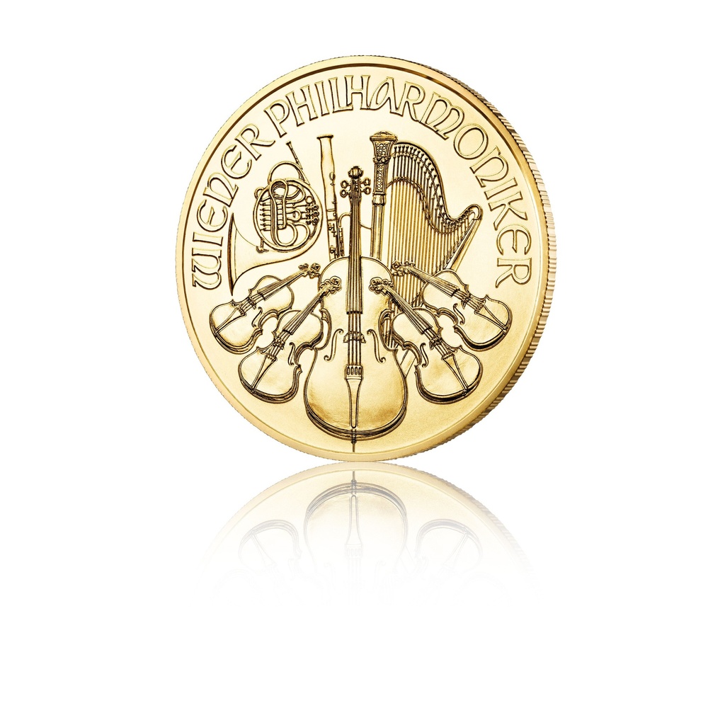 Wiener Philharmoniker 1 Unze Gold Motiv