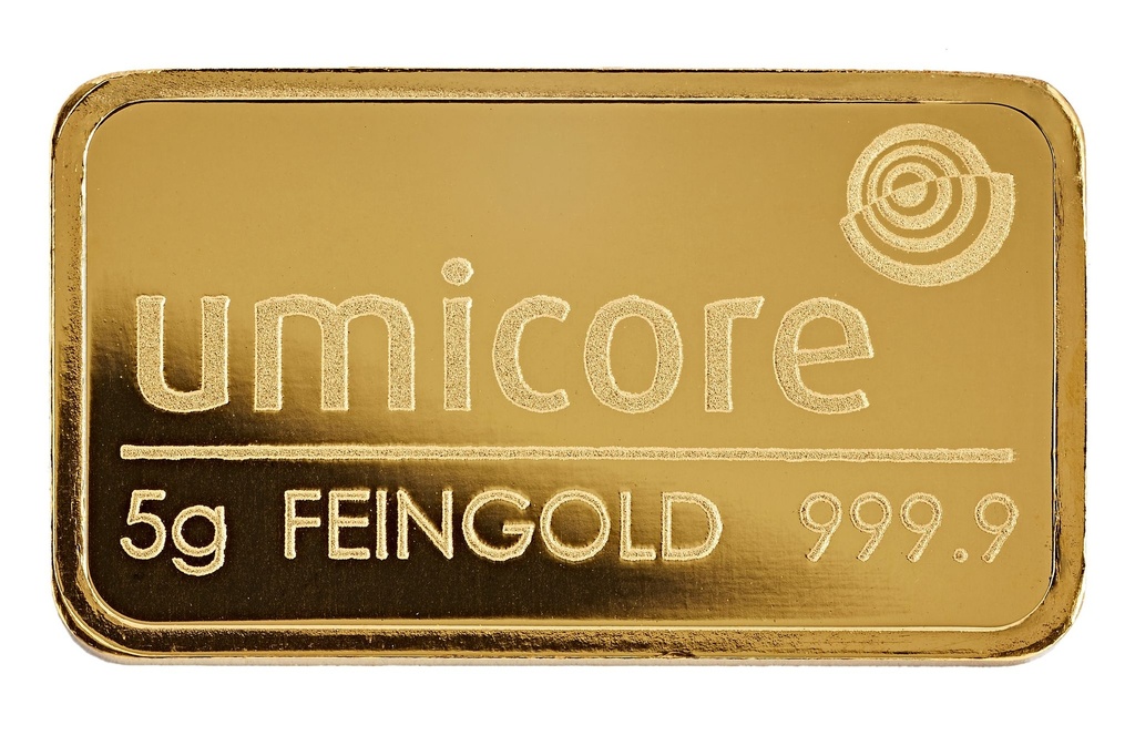 Umicore 5g Goldbarren