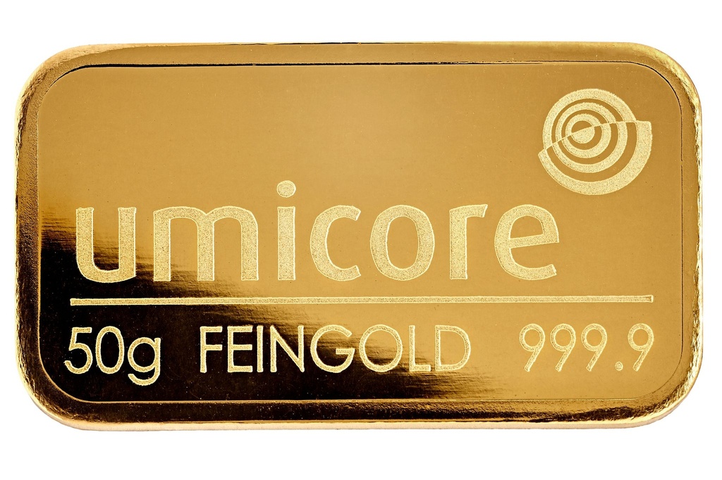 Umicore 50g Goldbarren