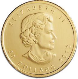 Maple Leaf 1oz Gold Back