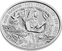 2021 Bullion Maid Marian 1oz Silver Coin reverse on edge - uks53899