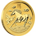 Lunar Horse 1 2oz Gold 2014-Front View 2