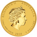 Lunar Horse 1 20oz Gold 2014 - Back