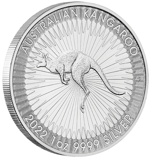 01-2022-Australian Kangaroo-Silver-1oz-Bullion-OnEdge-LowRes