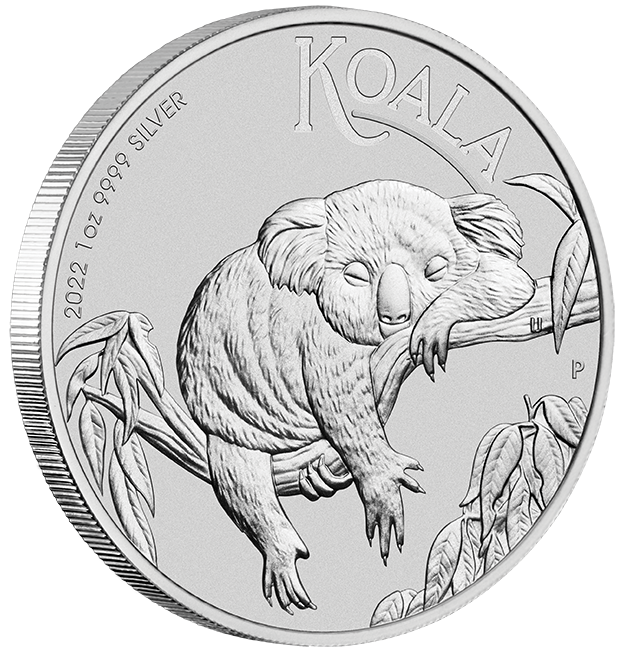 Koala 1 Unze Silber Motiv 2022