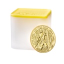 2022 Bullion Myths and Legends Little John 1oz Gold Coin reverse with tube - MLLJ221G