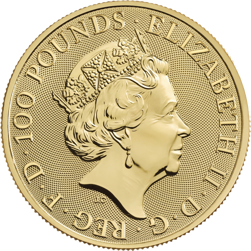 2022 Lion of England 1oz Gold Obverse - RTLE221G