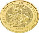 Tudor Beasts Yale 1 Unze Goldmünze 2023