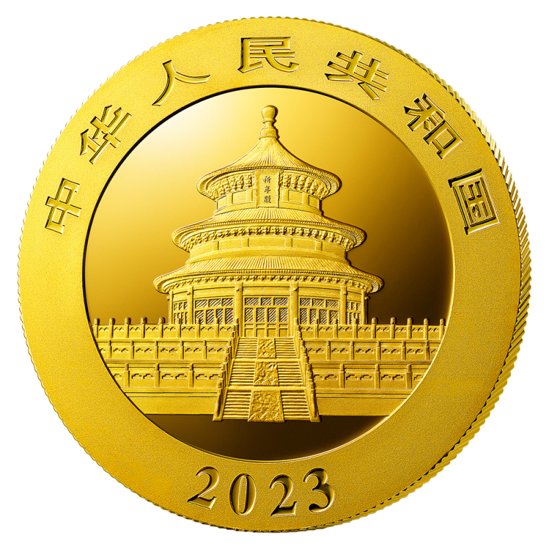 China Panda 30g Goldmünze 2023