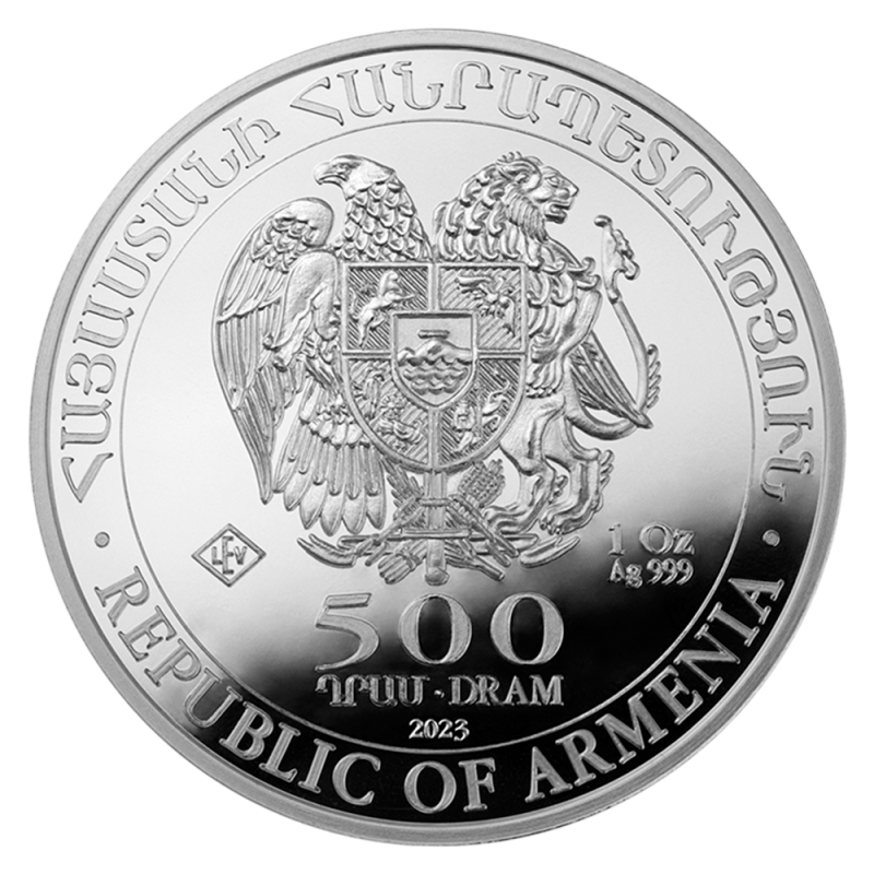 Arche Noah Armenien 1 Unze Silbermünze 2023 differenzbesteuert