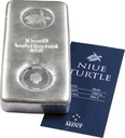 1 kilo Silber Münzbarren Niue Schildkröte 2016 - differenzbesteuert