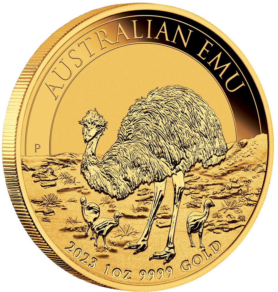 Australien Emu 1 Unze Goldmünze 2023