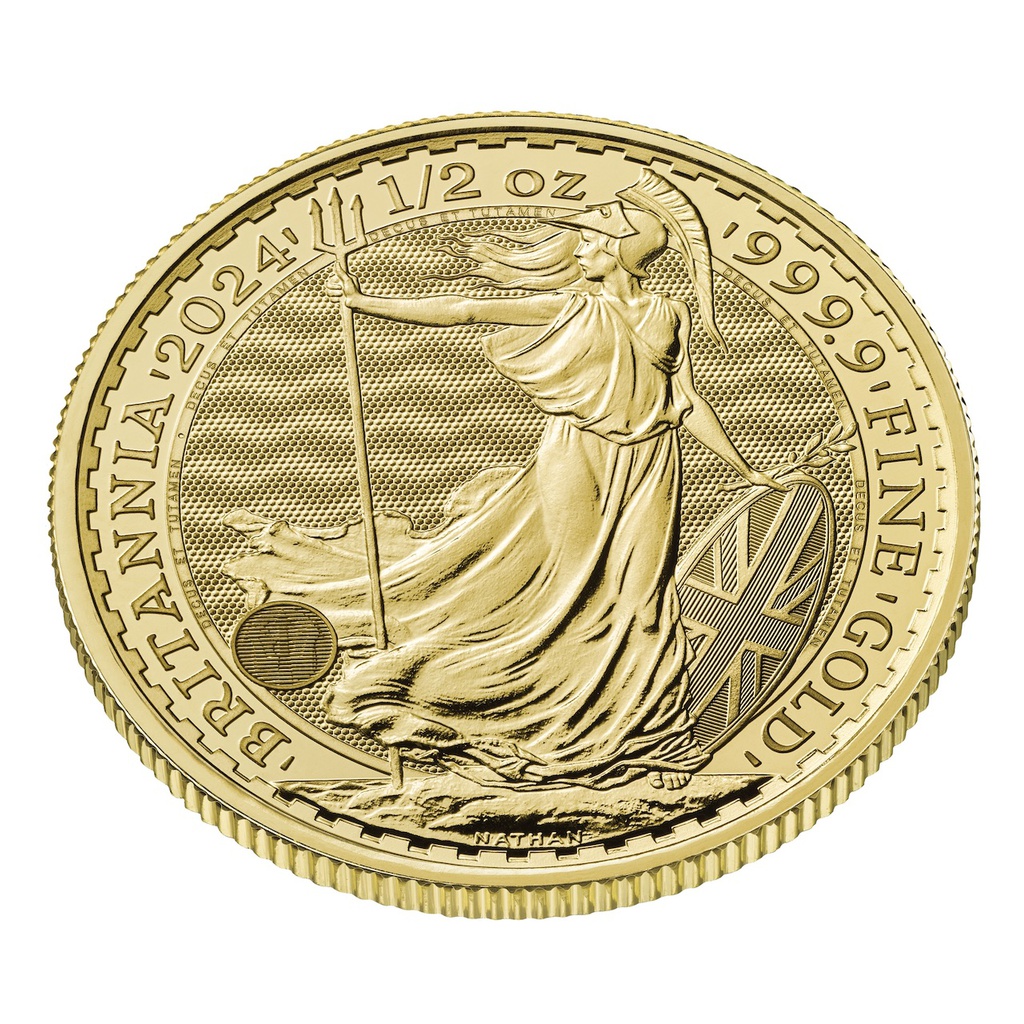 Britannia King Charles III 1/2 Unze Goldmünze 2024