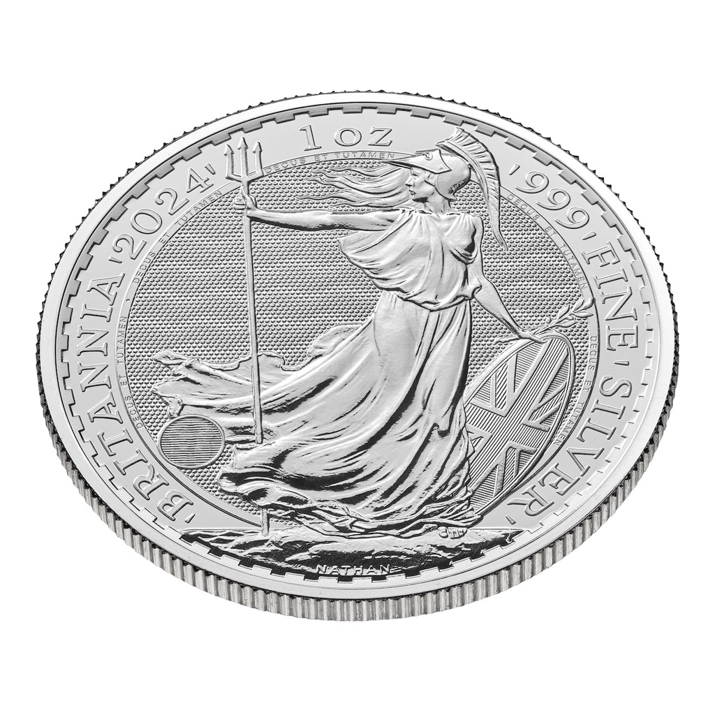 Britannia King Charles III 1 Unze Silbermünze 2024 differenzbesteuert