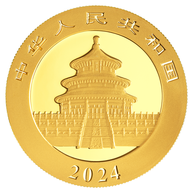 China Panda 1g Goldmünze 2024