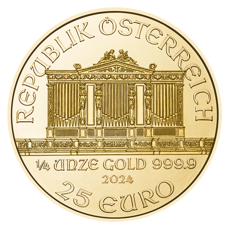 Wiener Philharmoniker 1/4 Unze Goldmünze 2024