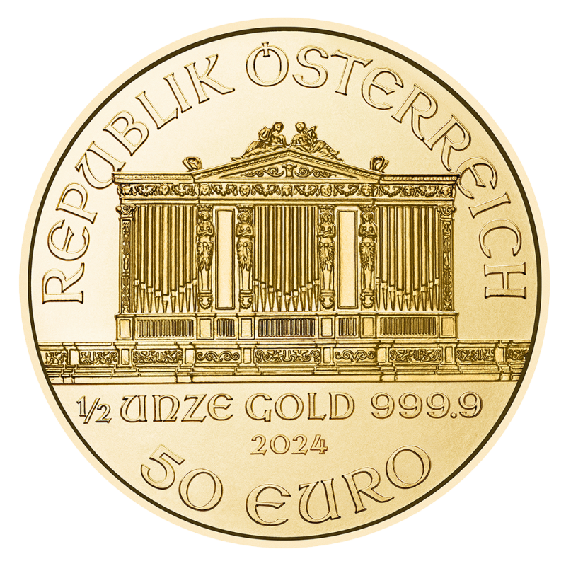 Wiener Philharmoniker 1/2 Unze Goldmünze 2024