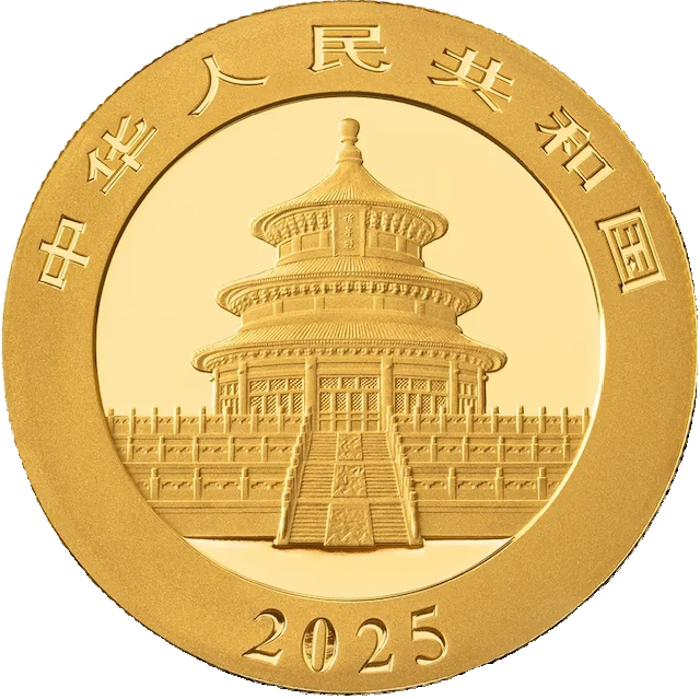 China Panda 30g Goldmünze 2025