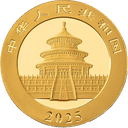 China Panda 30g Goldmünze 2025