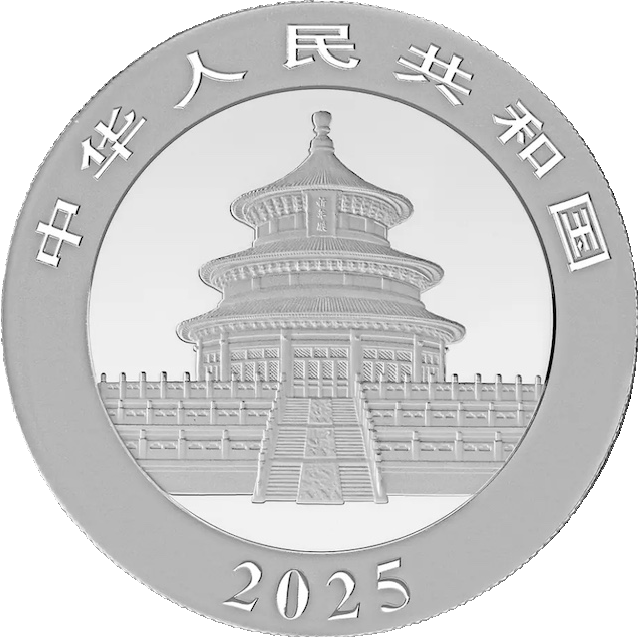 China Panda 30g Silbermünze 2025