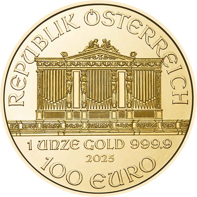 Wiener Philharmoniker 1 Unze Goldmünze 2025