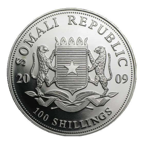 Somalia Elefant 1oz Silbermünze 2009