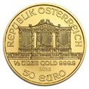 Vienna Philharmonic 1 2oz Gold Coin 2015 - front