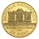 Vienna Philharmonic 1 4oz Gold Coin 2015 - front