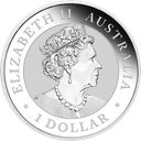 Australien Wombat 1 Unze Silbermünze 2022 coloriert - Coincard