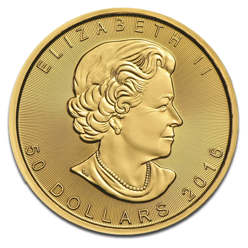 Maple Leaf Gold, 1oz, 2016 - back