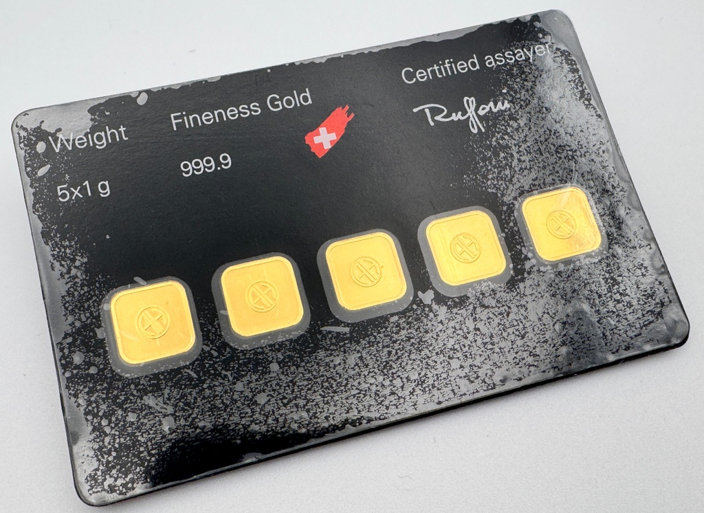 5 x 1 gram Gold Bar Combibar | Pre-owned