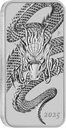 Dragon rectangular 1oz Silver Coin 2025 - Tilted