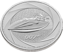 James Bond Sechs Jahrzehnte 007 - Bond of the 90s "Q-Branch Speedboat"- 1 Unze Silbermünze 2025