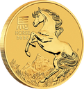 Lunar III Pferd 2 Unzen Goldmünze 2026