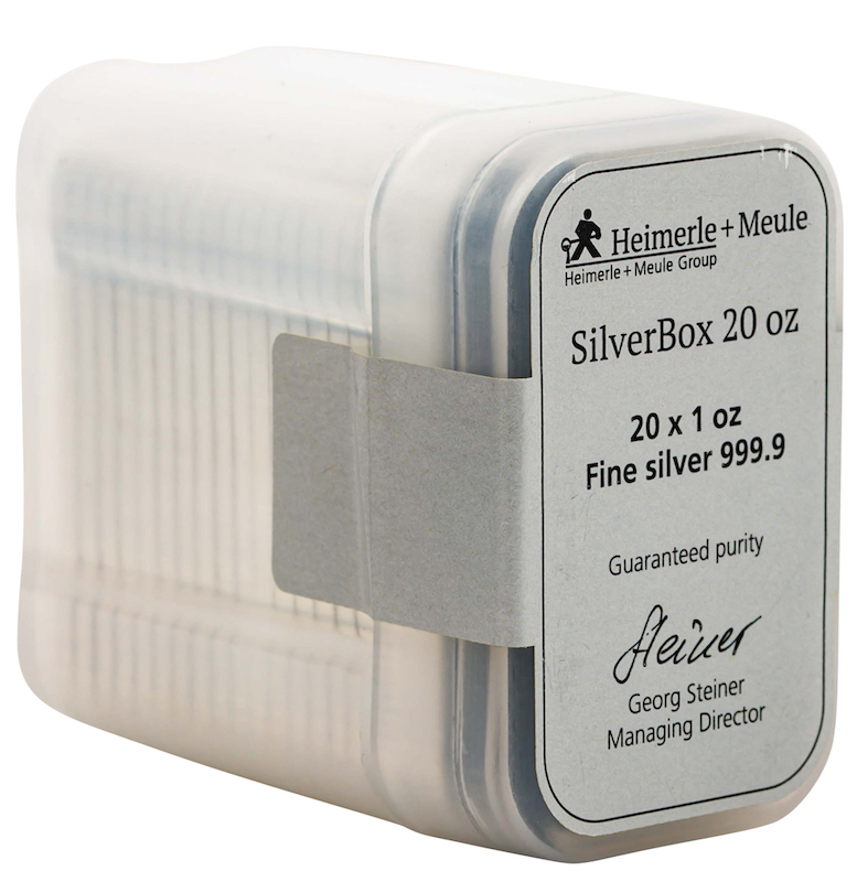 20 x 1 Unze Silberbarren | Heimerle + Meule