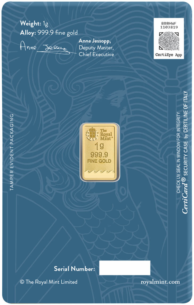 1 Gramm Goldbarren | The Royal Mint - Britannia