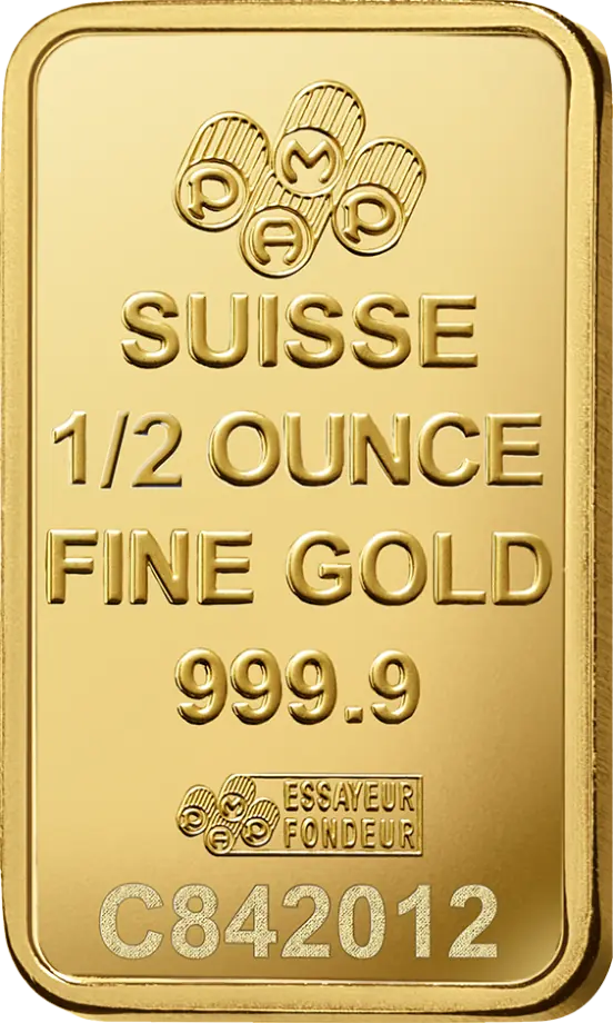 1/2 Unze Goldbarren | PAMP Fortuna