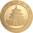 China Panda 30g Goldmünze 2026