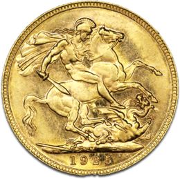 Half Sovereign Georg V Front