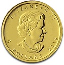 Maple Leaf 1 10oz Gold Coin - Back