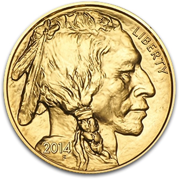 American Buffalo, 1oz Gold, 2014 - Back