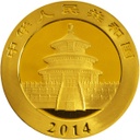 China Panda, 1oz Gold, 2014 - Back