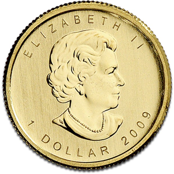 Maple Leaf 1 20oz gold coin - Back