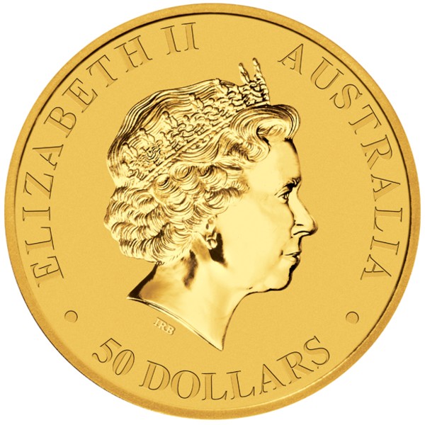 Nugget Kangaroo 1 2oz Gold 2014 - Back