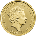The Queen's Beasts Yale of Beaufort 2019 UK Quarter Ounce Gold Bullion Coin obverse
