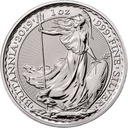 2019 Britannia one ounce fine silver bullion coin with monster box