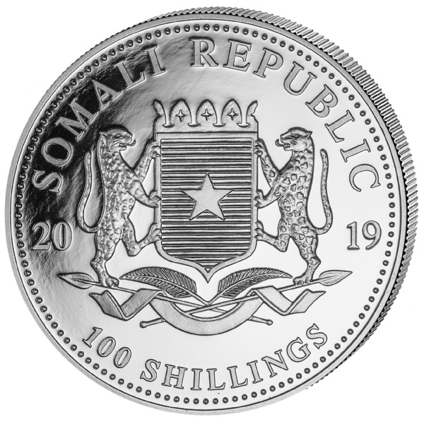 Somalia Elefant 1oz Silber 2019 - RS