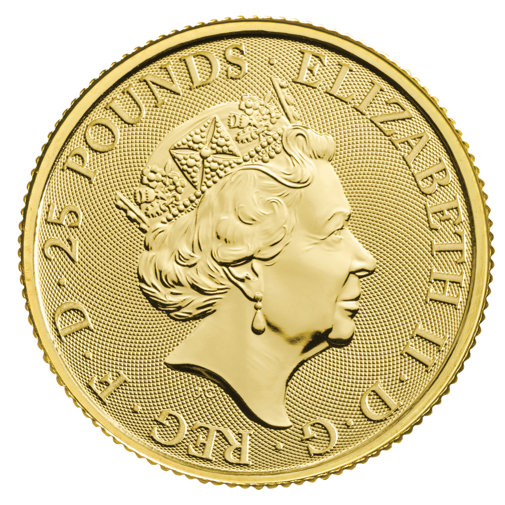 Bullion_2020_White_Horse_of_Hanover_Gold_quarter_ounce_obverse