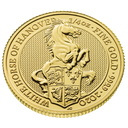 2020_Bullion_The_Queen's_Beasts_White_Horse_Gold_1-4oz_Coin_reverse_on_edge_-_QBH20QZ